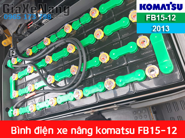 bình điện xe nâng komatsu FB15-12