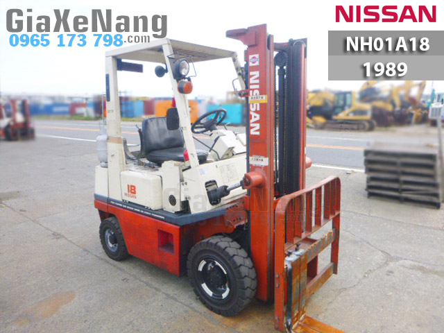 Xe nâng giá rẻ, xe nâng xăng nissan 1.5 tân